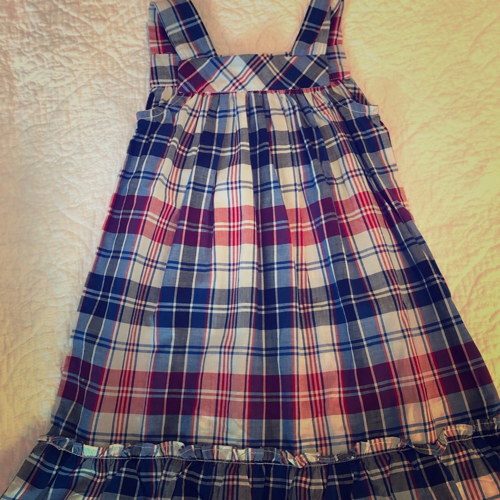 OshGosh Red, White and Blue plaid dress